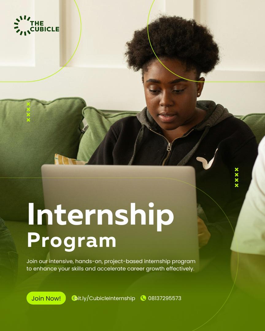 TheCubicleNG's tweet photo. Our Internship Program is built for those who are ready to move from theory to real, hands-on experience that actually counts.

If you’re ready to step up and stand out, this is your moment.

📍Hybrid (Ibadan)

https://t.co/pqofuLK9oV 

#CareerGrowth #Internship #FutureReady https://t.co/VgshjQMTW3