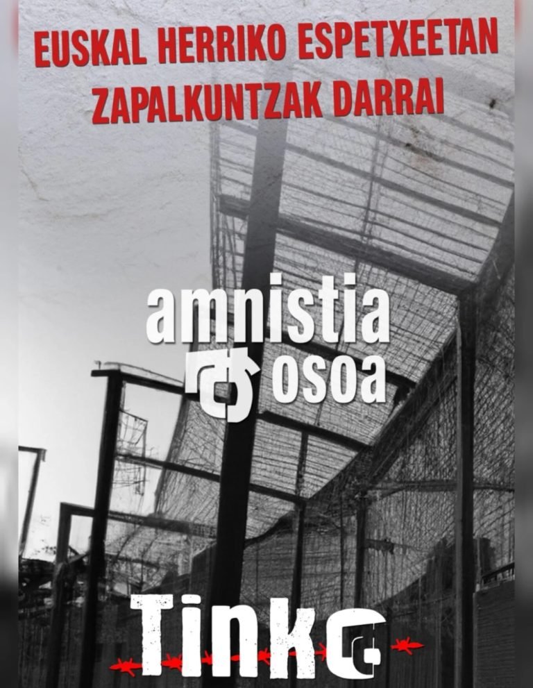 tinkoamnistia's tweet photo. Basauriko kartzela gain populatuta dago.

Euskal Herriko kartzeletan errepresioak darrai!

Amnistia osoa! (3/3) https://t.co/P7HMQCnr8N