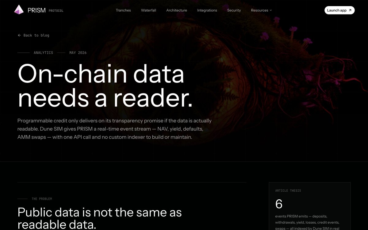 Prism Protocol tweet media
