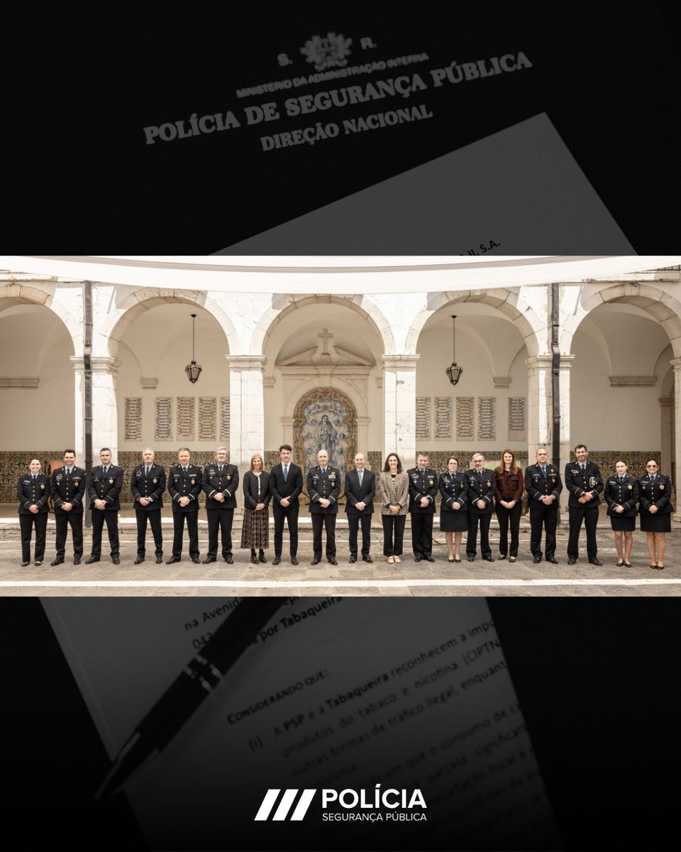 PSP_Portugal's tweet photo. PSP e @Tabaqueira_PMI formalizaram uma parceria para reforçar o combate ao tráfico de tabaco e nicotina. O acordo foca-se na partilha de dados, formação e prevenção do consumo por menores, visando mitigar riscos económicos e de saúde pública através de uma resposta articulada. https://t.co/rbq31H5itC