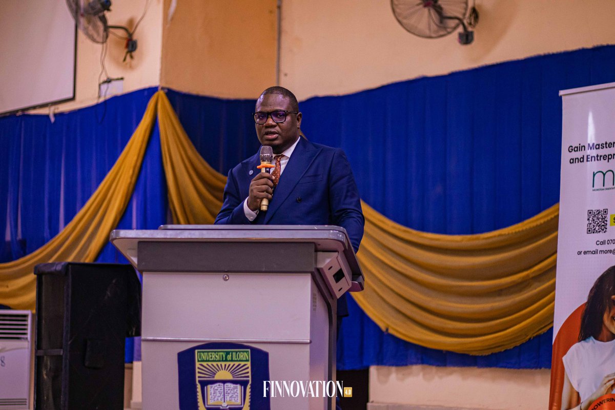 CFASocietyNG's tweet photo. We attended the University of Ilorin TIS Finnovation, and the energy in the room reminded us why university engagement remains such an important part of what we do at CFA Society Nigeria.

Our President, Razaq Ahmed, joined as the keynote speaker. https://t.co/eAPg6ntC94