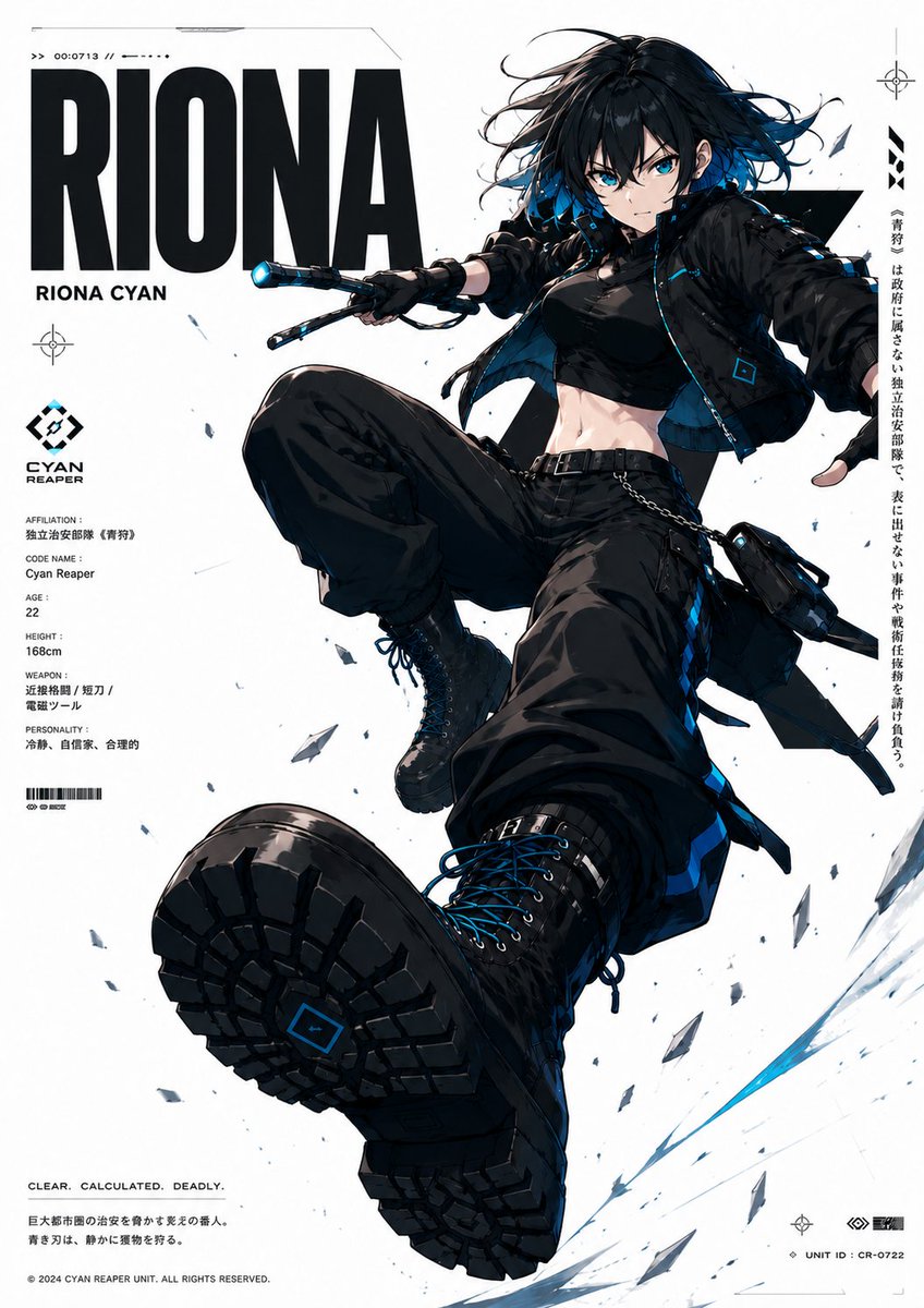Cyberpunk Anime Character Dossier