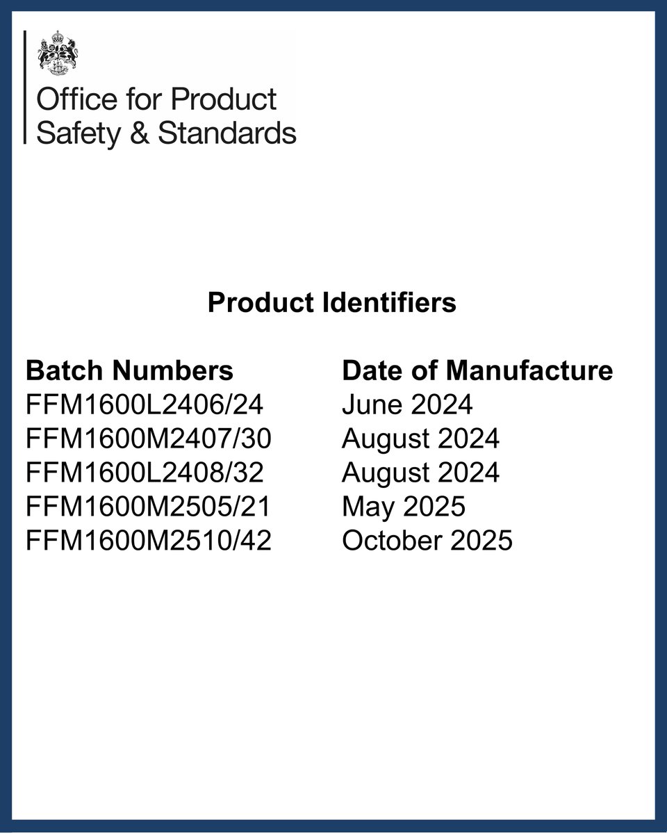 Office for Product Safety and Standards tweet media