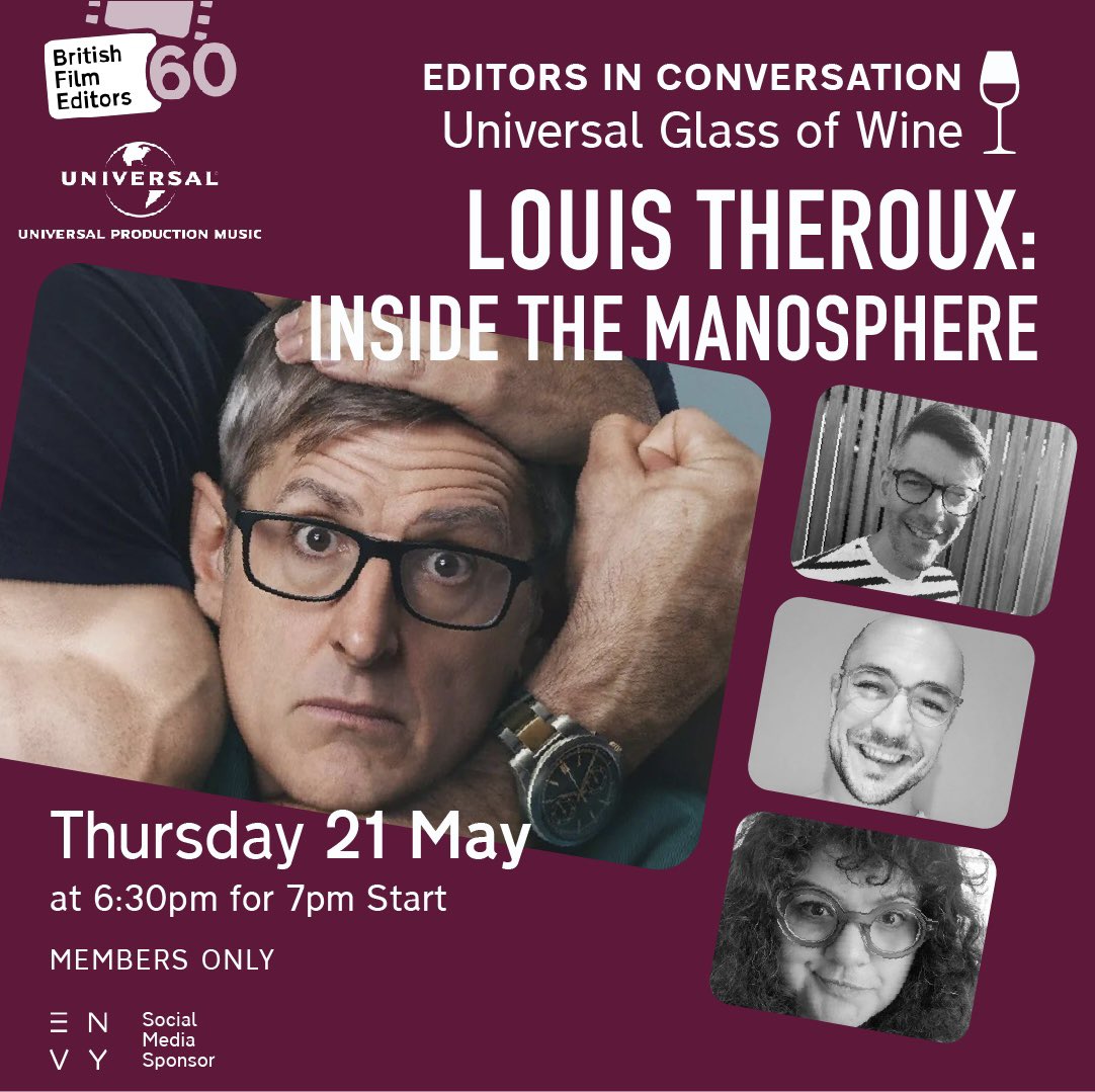 BFEditors's tweet photo. For this months UGOW, members will get to watch a screening of Netflix documentary, Louis Theroux: Inside the Manosphere, followed by a Q&amp;A with Charlie MacDonald and Harri Davies.

Thurs 21 May
7pm BST

The event is open to BFE members only.

Social media sponsor: @envypost https://t.co/vQ7vxshzfg