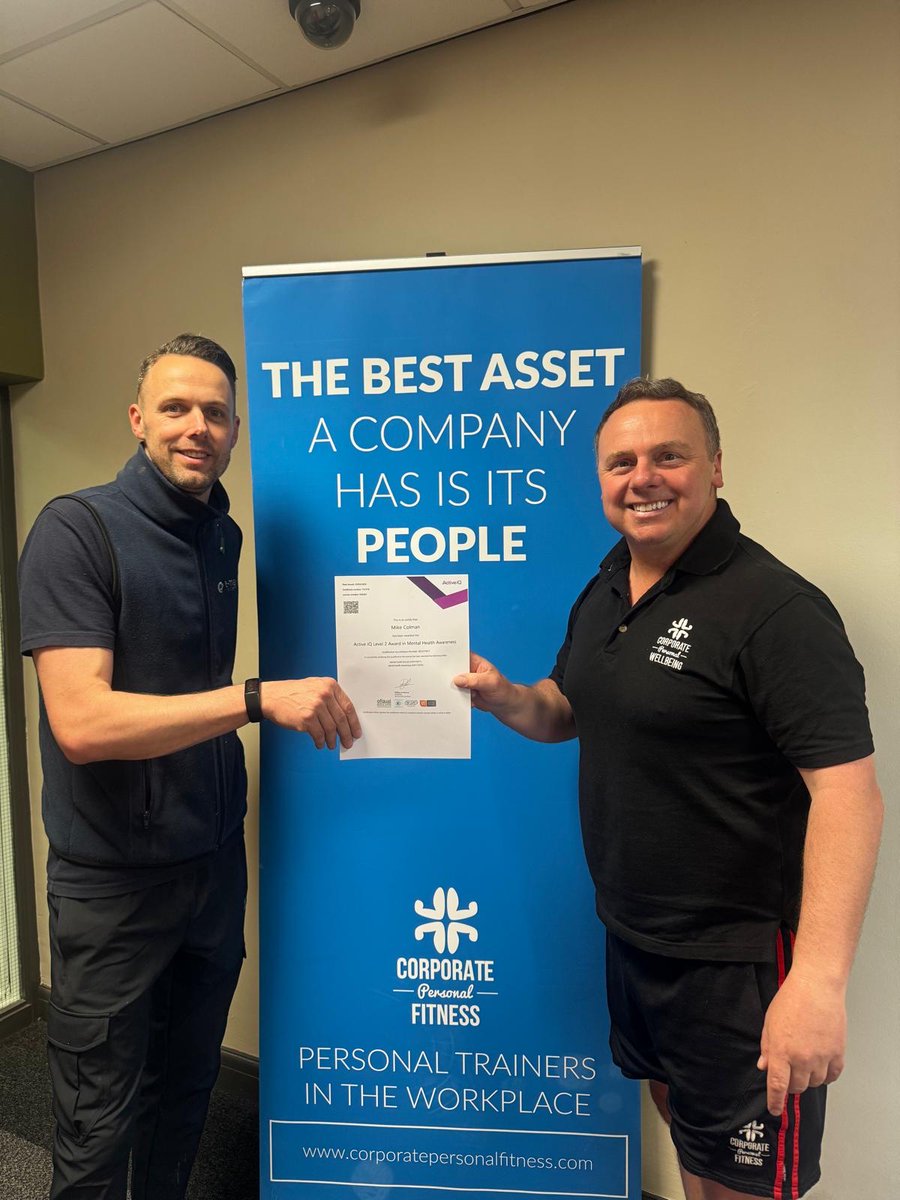 EmaxSystemsLtd's tweet photo. Mental Health Awareness Week is an important reminder that mental health matters.

Congratulations to our sale manager, Mike, on completing his Level 2 Award in Mental Health Awareness, with thanks to @corperfit &amp; @lingfieldpoint for supporting this. 

#MentalHealth https://t.co/stFWqoT2nM