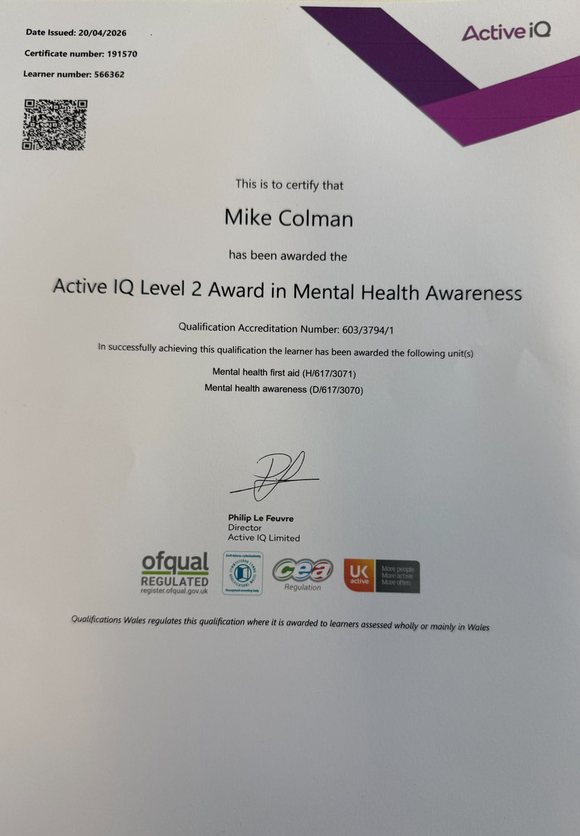 EmaxSystemsLtd's tweet photo. Mental Health Awareness Week is an important reminder that mental health matters.

Congratulations to our sale manager, Mike, on completing his Level 2 Award in Mental Health Awareness, with thanks to @corperfit &amp; @lingfieldpoint for supporting this. 

#MentalHealth https://t.co/stFWqoT2nM