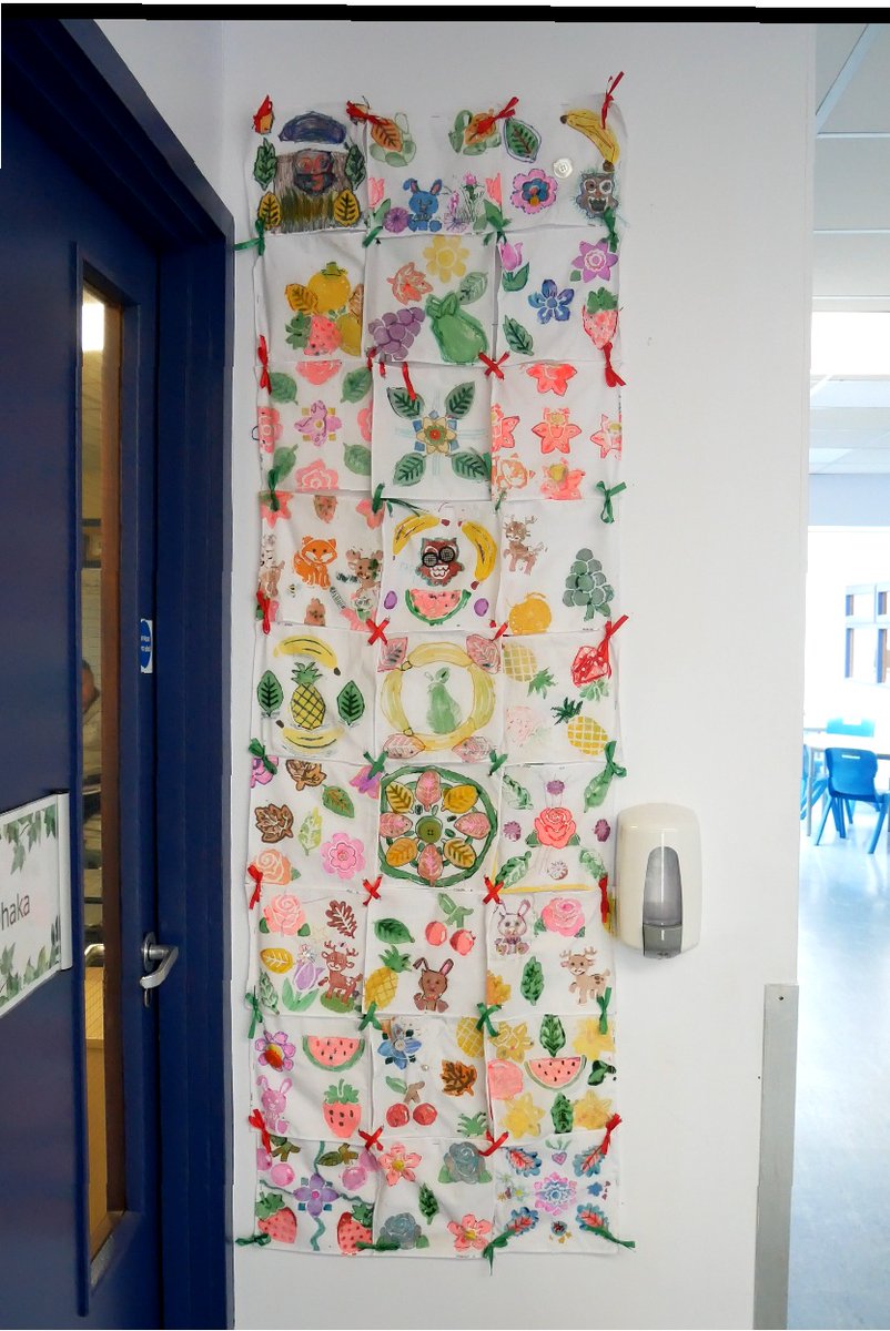 MillbrookJunior's tweet photo. Year 4 enjoyed creating their William Morris inspired fabric designs in Design Technology. They used printing added embellishments using different stitches, free hand painting  or adding buttons.  The designs from each class have be joined together to create a large wall hanging. https://t.co/kj0NLdbeoz