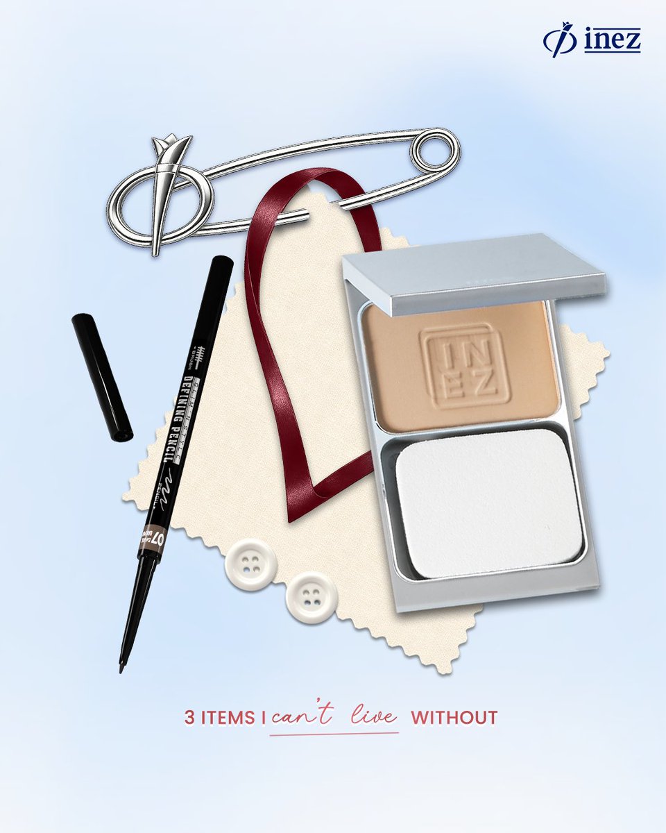 inezcosmetics's tweet photo. Everyone has their own 3 essentials ✨
Ini dia 3 items pilihan yang selalu jadi andalan sehari-hari.
Now your turn — what are your 3 can’t-live-without items? 👀👇
#InezCosmetics  #TheLegendKeepsGettingBetter https://t.co/aTVh2N2Es9