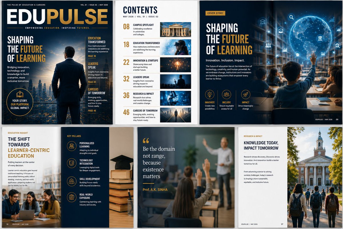 murashilgroup's tweet photo. Introducing the latest edition of @EduPulsemedia Magazine — A Venture of Murashil Group 
Powered by @TechPlacehub 

Theme: Shaping the Future of Learning

EDUPULSE is a premium platform dedicated to education, innovation, leadership, research, and future-ready opportunities. https://t.co/Iq8ja9EPFU