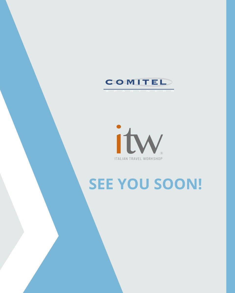 ComitelPartners's tweet photo. ✈️​🇬🇧​ London we are coming!

Da domani saremo nella capitale inglese per l’Italian Travel Workshop: un momento di incontro e condivisione tra i seller del nostro Paese con i più importanti buyer d’oltremanica.

A presto! https://t.co/8XrqPYDPox