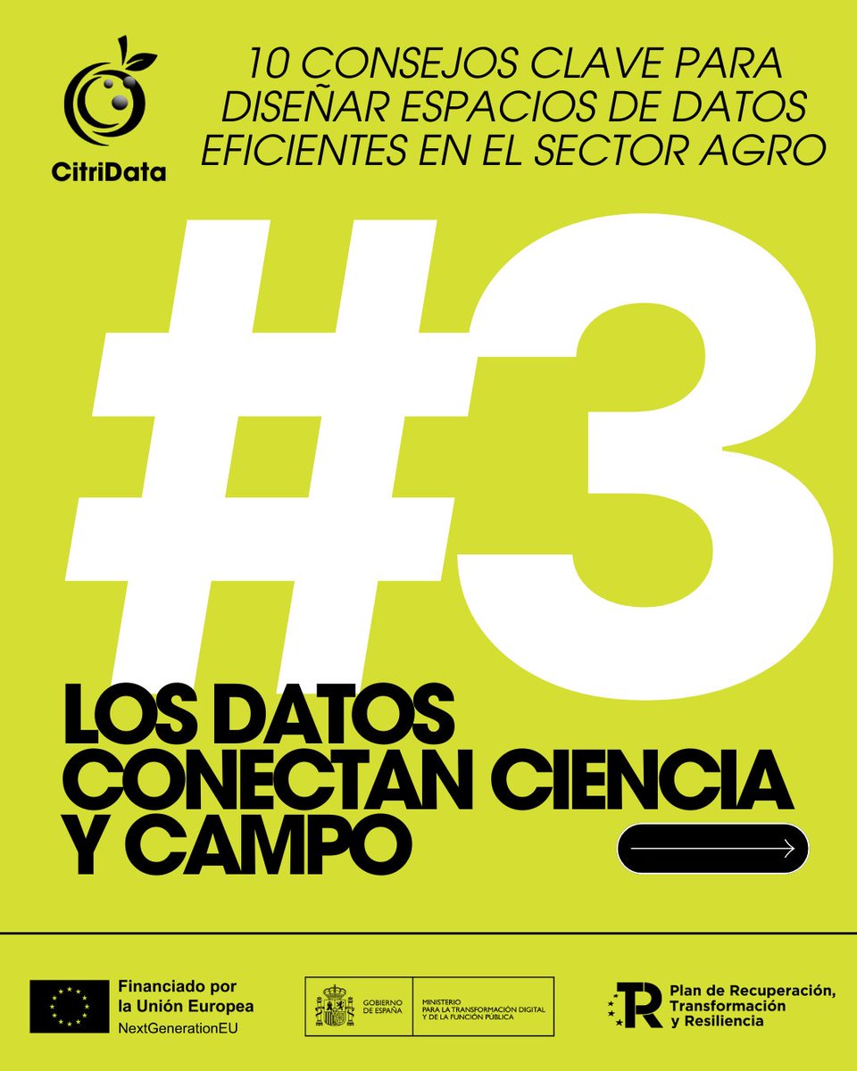 CitriData's tweet photo. 📊 #3 – Sin #Datos, el campo vuelve a decidir “a ojo”

Seguimos con la serie “10 consejos clave para diseñar espacios de datos eficientes en el sector agro”.

La verdadera transformación digital del sector agro no ocurre cuando instalamos sensores o plataformas. https://t.co/BCYR8jQH8F