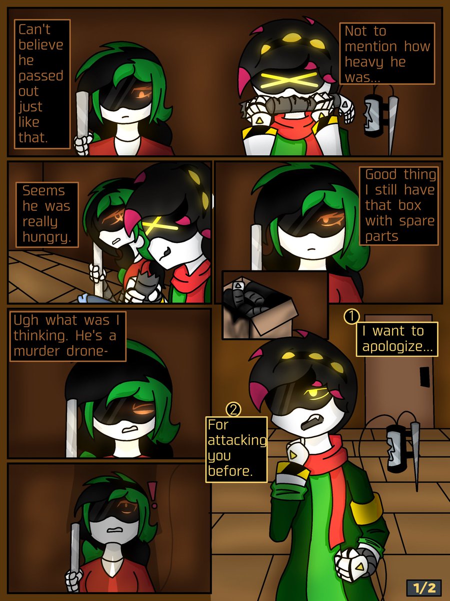 DonutsAreMine's tweet photo. MD comic MD: Broken Perceptions
Chapter 1 part 2
Enjoy!
#murderdrones #MDbrokenperceptions #mdcomic https://t.co/dY5qyDtEah