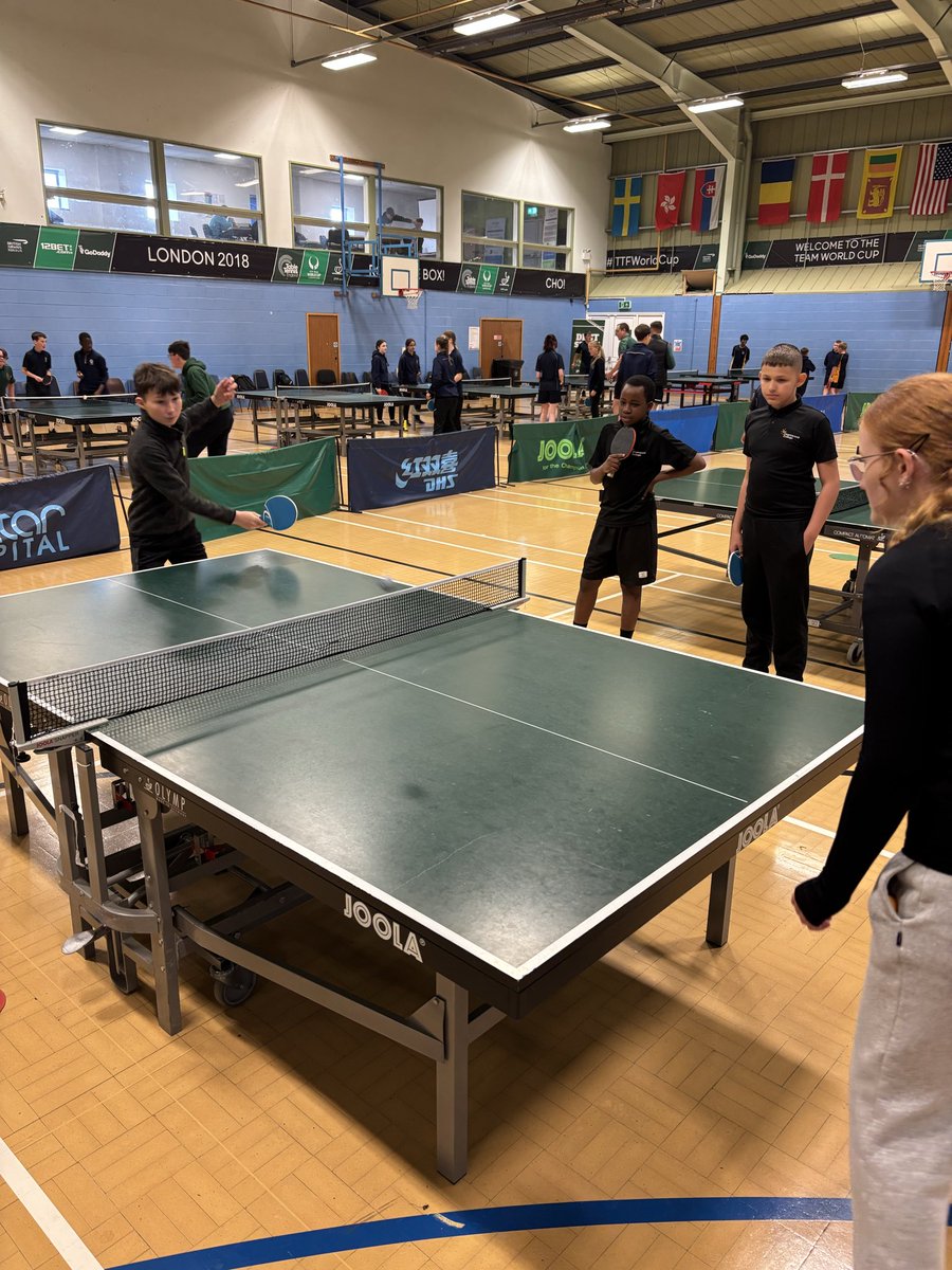 CharnwoodPE's tweet photo. Some of our students had the opportunity to attend the DRET table tennis development session at Grantham Meres Leisure Centre. It was a great opportunity to learn new skills and prepare for the upcoming summer cup! 🏓 https://t.co/yOlmIn01cH