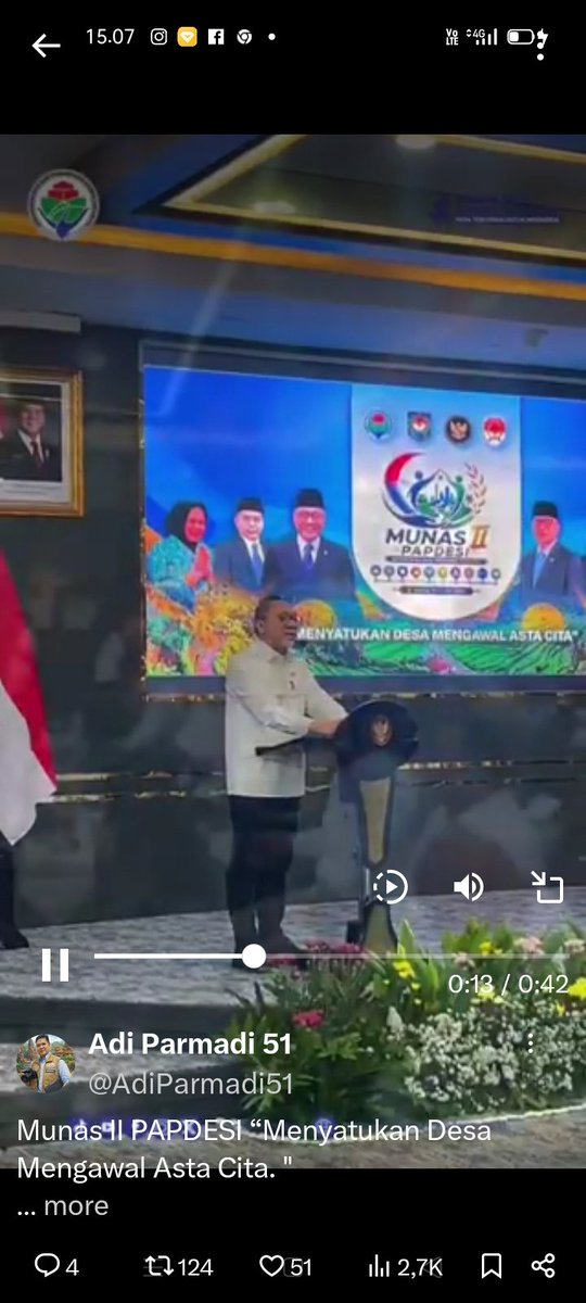 avatsyah's tweet photo. Munas II PAPDESI mewujudkan pembangunan yang maju, mandiri, dan berkelanjutan. “Menyatukan Desa Mengawal Asta Cita. @YandriSusanto
@ARizaPatria
@KemensetnegRI

#KementerianDesaPDT
#BPSDMKementerianDesaPDT
#PAPDESIMengawalAstaCita
#TPPMengawalAstaCita
#KerjaPendampingDesaBerdampak https://t.co/4V5Bpo2Obp