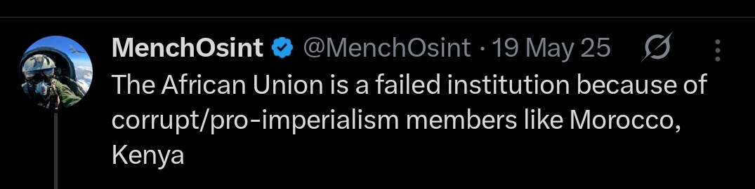 MenchOsint's tweet photo. Ofc he said this in Kenya .... https://t.co/BfhY4r9mQy