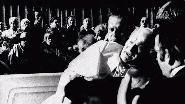 UcheMaryOkoli's tweet photo. The Pope of Our Lady of Fatima

On May 13, 1981, in St. Peter's Square, exactly 64 years after the first apparition of the Virgin Mary to the three shepherd children in Fatima, Portugal; Turkish gunman Mehmet Ali Agca took aim at the Pope with a handgun (circled at left, above). 

Four bullets hit John Paul II, two of them lodging in his lower intestine, the others hitting his left hand and right arm.The bullet missed his central aorta by a few millimetres — had it not missed this, the Holy Father would have been killed instantly. The Pope, who lost nearly three-quarters of his blood and suffered shock from blood loss, underwent five hours of emergency intestinal surgery at the hospital.

While he was in the hospital, Pope John Paul reviewed the Church’s documentation of Fatima and the Third Secret of Fatima. He was convinced that Our Lady of Fatima had saved his life. Later that year, he had a mosaic of the Virgin Mary (Mater Ecclesiae — Mother of the Church) installed on St. Peter’s Square. He went three times afterwards to the shrine of Fatima in Portugal (1982, 1991 and 2000) — to thank the Virgin Mary. 

On March 25, 1984, to fulfill the request of Our Lady of Fatima, the Pope consecrated the world — including Russia — to the Immaculate Heart of Mary and Communism collapsed soon afterward.

On Dec. 27, 1983, when Pope John Paul II visited Mehmet Ali Agca, his would-be killer in jail, the man asked him: “Why didn’t you die? I know that my aim was true and I know that the bullet was very powerful and mortal.” The Pope responded: "One hand fired the shot. Another (the hand of the Virgin Mary) guided it.”

As a measure of his gratitude, John Paul gave the bullet that was extracted from his abdomen to the shrine; the bullet today forms part of the crown of the statue of the Virgin of Fatima. 

During John Paul's 2000 visit to Fatima, the third part of the message the Virgin gave to the three children in 1917 was revealed; it was a description of the assassination attempt on Pope John Paul: the “bishop clothed in white” who prays for all the faithful is the Pope. 

As he makes his way with great effort towards the Cross amid the corpses of those who were martyred (bishops, priests, men and women religious and many lay persons), he too falls to the ground, apparently dead, under a burst of gunfire.
- The Source of Miracle- Divine Mercy Miracles.