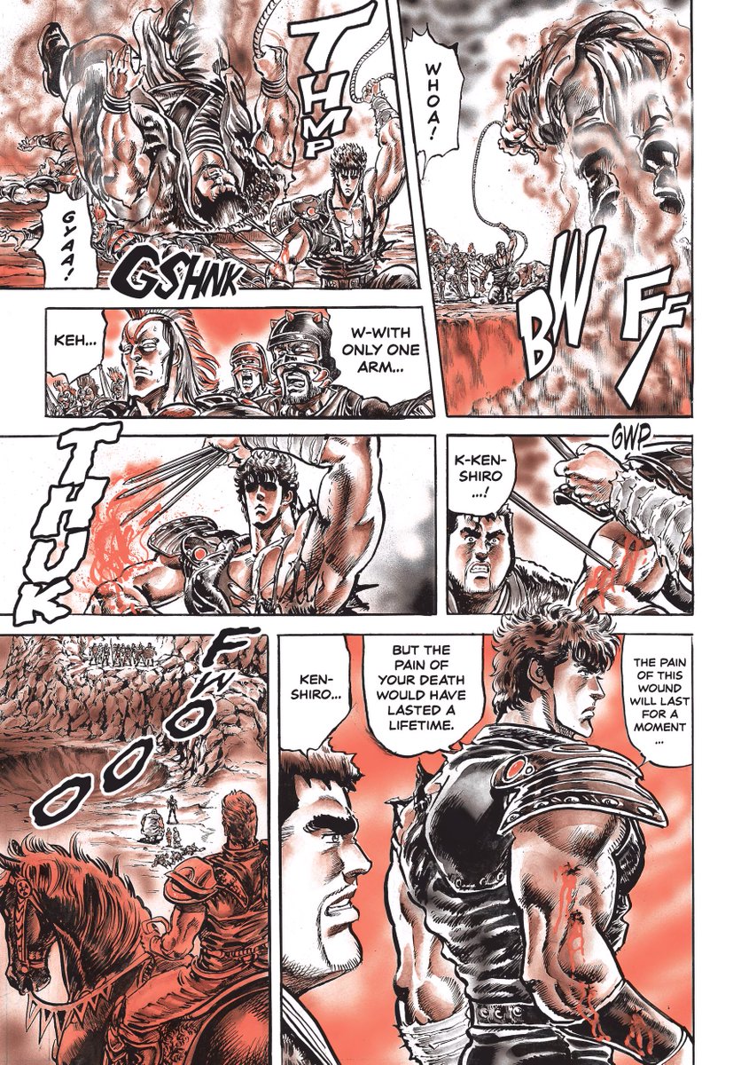 THEAnimeHERO's tweet photo. "Certain anime &amp; manga characters have a very niche ability called Manly Power. It allows them to turn their masculine feelings into strength." - "The lost art of manliness" by Minmei Publishing.
Fist Of The North Star CH118. EP95. https://t.co/cGKB7sLBvG
