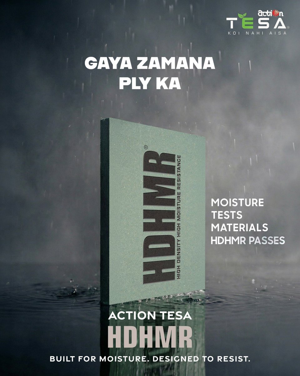 action_tesa's tweet photo. Gaya zamana ply ka.
Ab waqt hai smarter, stronger choice ka.

Action TESA HDHMR delivers where ordinary ply falls short.

When better exists… why settle?
Choose Action TESA HDHMR. Build stronger, build smarter.

#ActionTESA #KOINAHIAISA #HDHMR #gayazamanaplyka #SmartChoices https://t.co/ZnqnjlvzD0