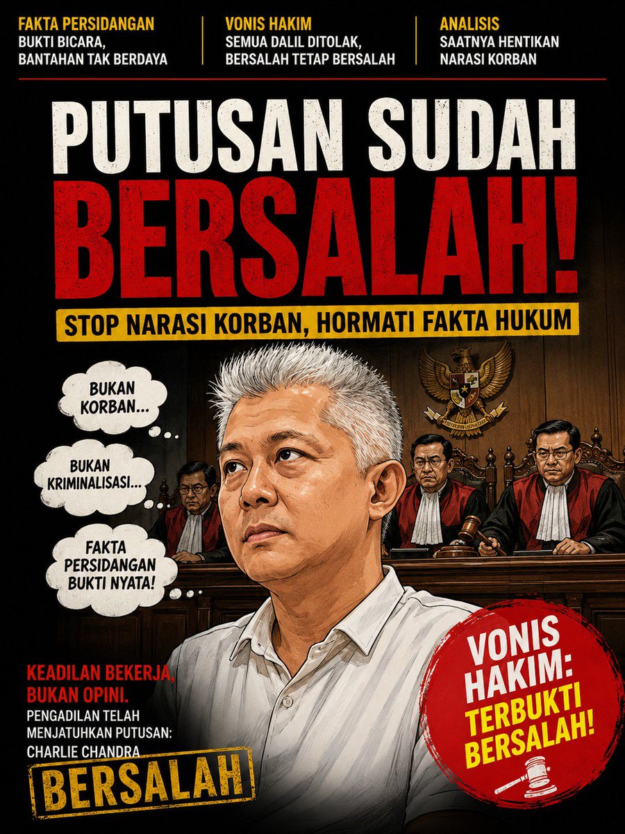 AnggunAngg5712's tweet photo. kasus serius harus dilihat dengan objektif karena Playing Victim bukan dasar dalam mengambil keputusan hukum #AntiMafiaTanah https://t.co/THYdWqxGP1