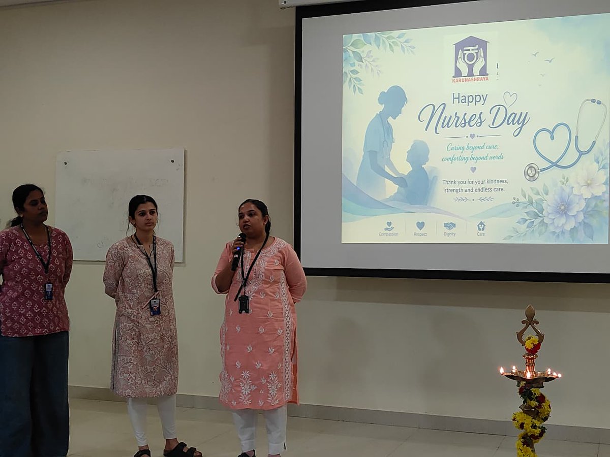 Karunashraya's tweet photo. Celebrating International Nurses Day 2026 at Karunashraya!

Honouring our incredible nurses whose compassion, dedication, and care bring comfort and dignity to patients and families every day. Thank you for your selfless service and unwavering support.

#InternationalNursesDay https://t.co/PfgxeDga2v