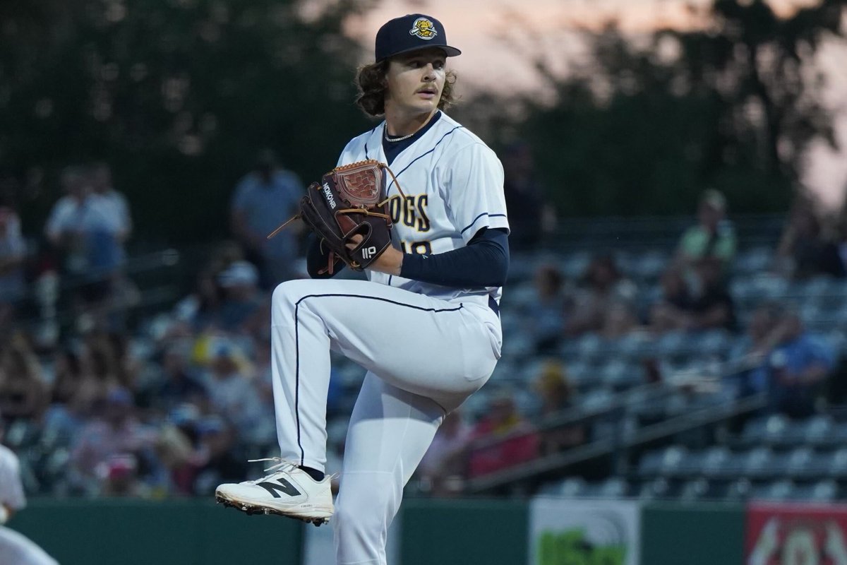 MiLB's tweet photo. "I’m finishing this game."

Aidan Cremarosa spun the Minors' first solo 9-inning no-hitter in nearly 4 years last week!

The #Rays prospect was one pitch away from perfection for Charleston: https://t.co/FN2dxd1YUJ https://t.co/kFfVAhsuPB