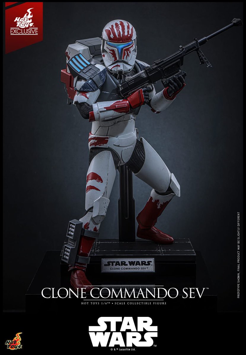 6thscale_KaWu's tweet photo. 【Star Wars: The Clone Wars™ - 1/6th scale Clone Commando Sev™ Collectible Figure [Hot Toys Exclusive]】

New announcement!

Part 3

#CloneCommandoSev #StarWars #TheCloneWars #HotToysCollectibles #HotToysExclusive https://t.co/IWRPLby2Fj