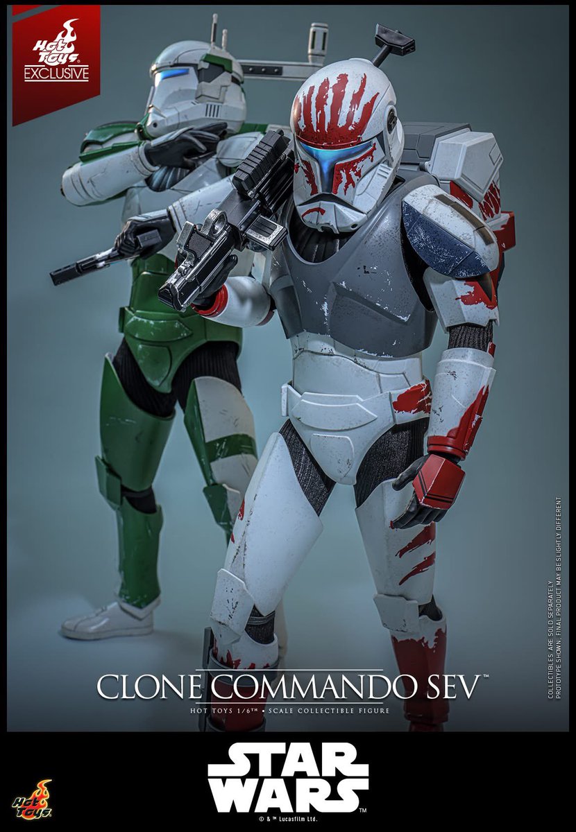6thscale_KaWu's tweet photo. 【Star Wars: The Clone Wars™ - 1/6th scale Clone Commando Sev™ Collectible Figure [Hot Toys Exclusive]】

New announcement!

Part 2

#CloneCommandoSev #StarWars #TheCloneWars #HotToysCollectibles #HotToysExclusive https://t.co/X2dPBMykLI