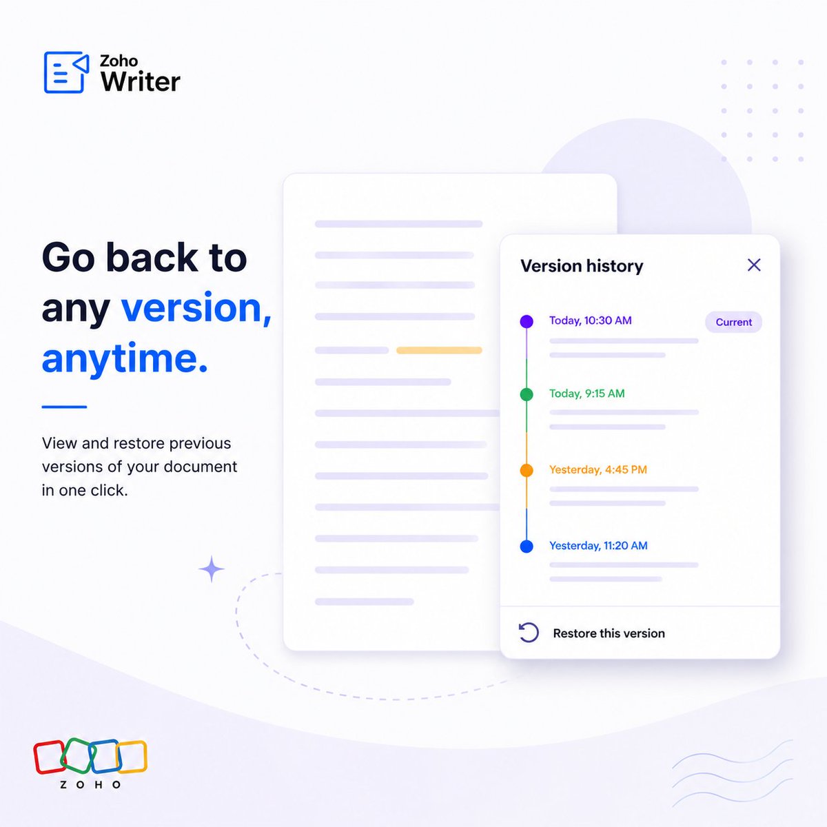 Zoho Writer tweet media