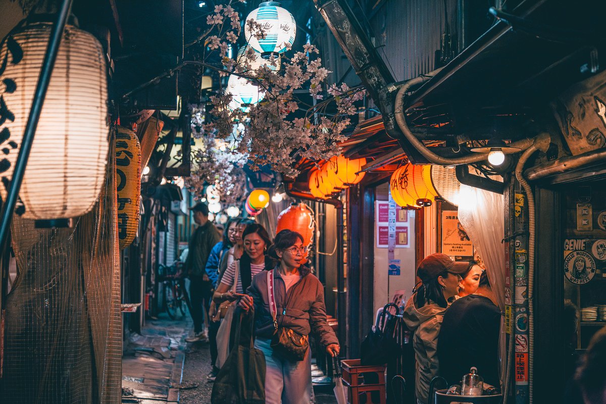 ☆昭和レトロ☆街灯☆希少☆NYな雰囲気もある☆ Memory Lane, Tokyo, Japan 🏮🍻 Smokey alleys alive with the scents