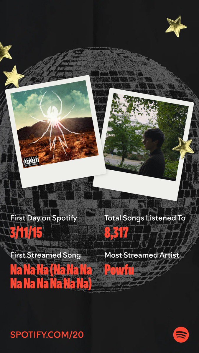 ilyjitter's tweet photo. @jimmerz97 13k is a good amount for sure. also my first song on spotify being Na Na Na by MCR is so funny 💀💀 https://t.co/tE0SVhPj1d