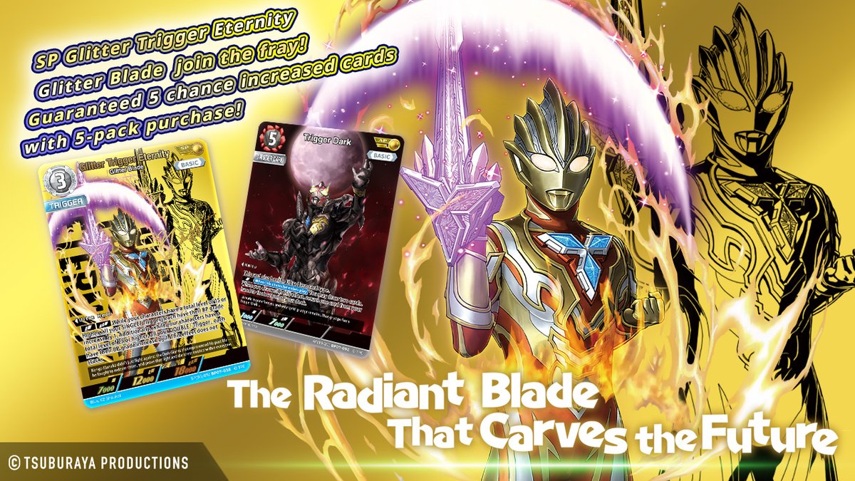 udcc_en's tweet photo. ◤#UltramanDigitalCardCollection◢
【Announcement】
Starting from tomorrow, 5/22 at 8:00 (UTC) / 5/22 at 01:00 (PDT), a new card pack featuring BP07 "Attack of the Great Kaiju", will be available🤩
Stay tuned for the official release!👀
#UltramanCardGame #UltraDigiCard https://t.co/HJkZw6gRaV