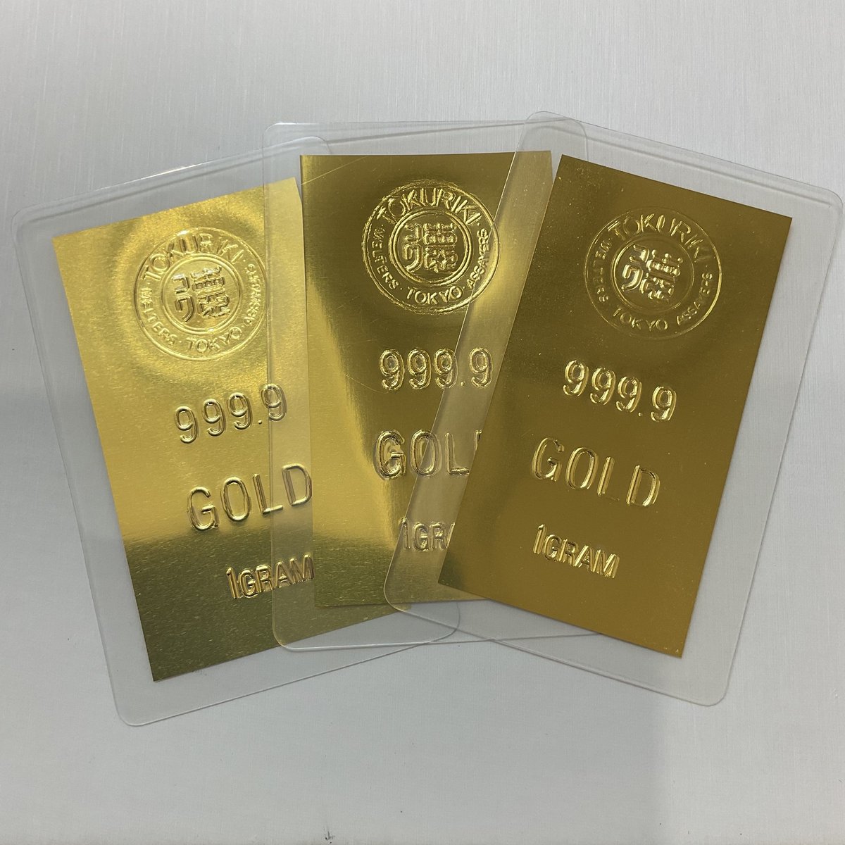 徳力 TOKURIKI 999.9 純金 1gラミネート カードお買取させていただき
