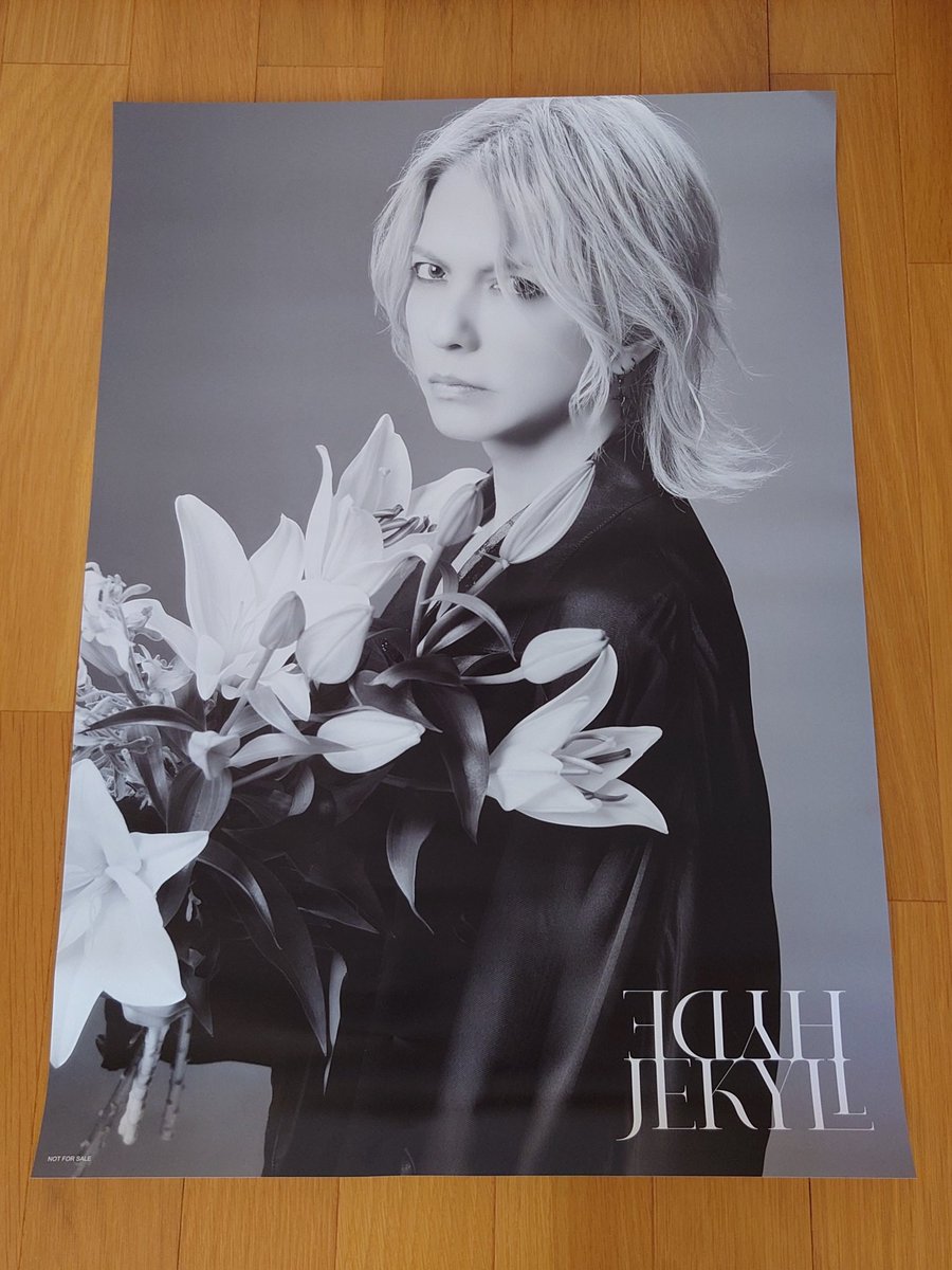 届きました! BOXの高級感 ポスターのHYDEさんにうっとり モノクロの