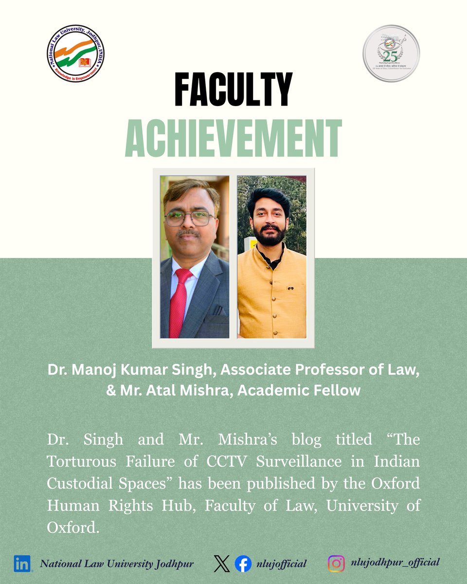 National Law University Jodhpur tweet media