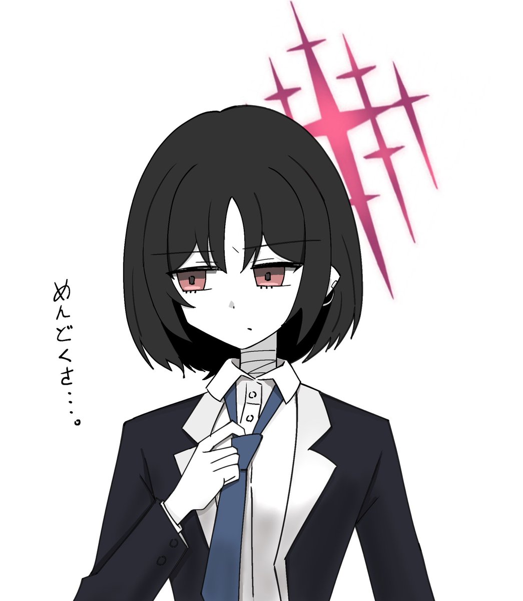 KUMO8823's tweet photo. 講義中描いたスーツ姿のミ https://t.co/0IoeOnPSFQ