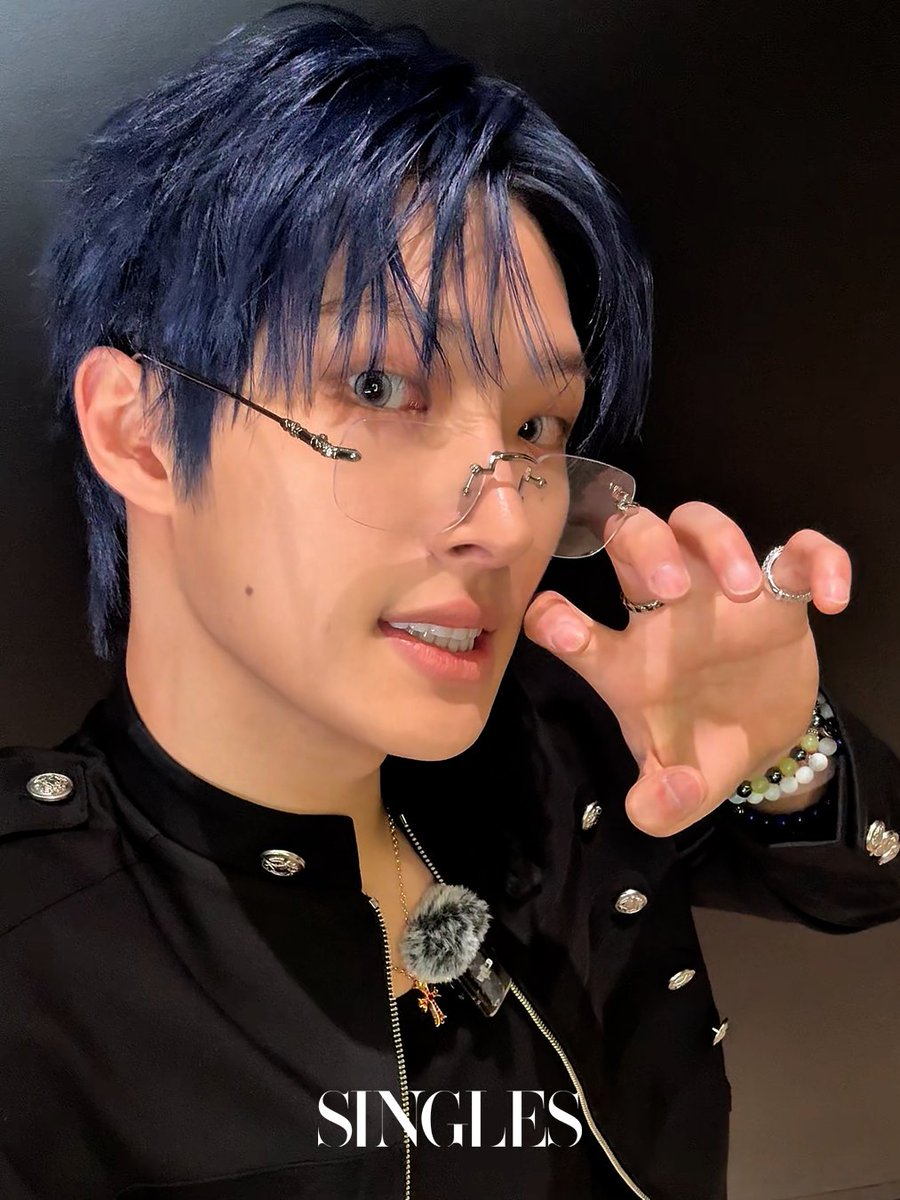 fiddledumplings's tweet photo. mingi selcas for singles magazine 💙 he looks so good with his new hair https://t.co/r4bRVMMVEW