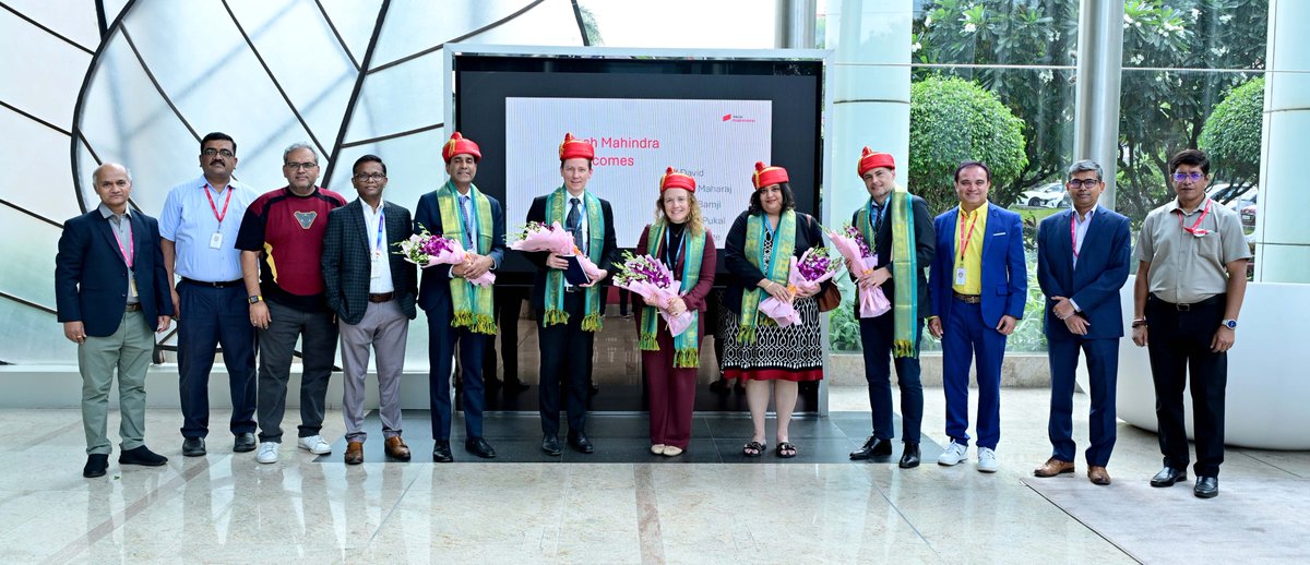 tech_mahindra's tweet photo. It was a pleasure to host delegates from the Canadian High Commission, Mumbai at our Pune Hinjewadi campus, with Nikhil Malhotra, Chief Innovation Officer & Global Head of AI and Emerging Technologies, Debabrata Das, Group Delivery Head – Canada, Sayan Majumdar, Group Customer Delivery Head (North America Comms), and other Tech Mahindra leaders engaging in discussions on strengthening Indo–Canadaian collaboration across technology, talent, and #innovation.

We thank, Jeff David, Andrew Maharaj, Simonil Bamji, Vanessa Pukal, David Lepage for the insightful conversations. Thanks to Elaine D'Souza CITP® FIBP® for helping arrange this visit. Dialogues covered priorities around responsible innovation, long-term India–Canada partnerships, the ongoing trade agreement, #AI and high-tech talent mobility, and opportunities to extend TechM’s sovereign #LLM capabilities in Canada.

A key highlight was the visit to our #MakersLab and the recently launched Communications Experience Center, showcasing how we translate advanced research into real-world impact.

We look forward to deepening this engagement and building future-ready collaborations anchored in trusted technology and shared growth.

#ScaleAtSpeed #SovereignAI #IndiaCanada #MakersLab