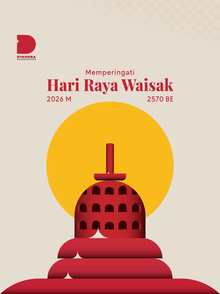 DyandraPromo's tweet photo. Memperingati Hari Raya Waisak 2570 BE 🌼

Mari jadikan momen ini untuk menghadirkan ketenangan, menjaga harmoni, dan menumbuhkan kebijaksanaan dalam setiap pemikiran maupun tindakan ⭐️

#Waisak2570BE
#DyandraPromosindo https://t.co/Nw991dCmU3