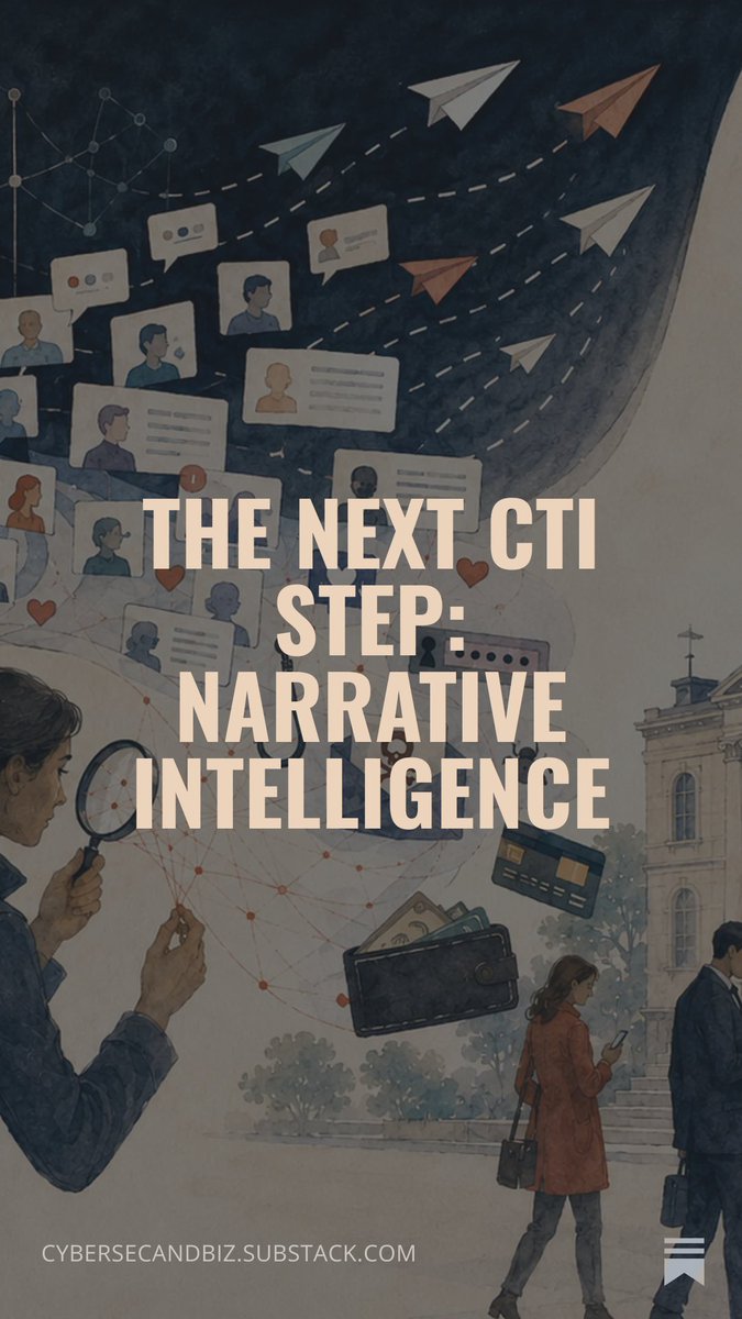 ignaciosb's tweet photo. What is Narrative Intelligence? Is it the next gap to fill in Cyber Threat Intelligence? 

Check out this article: https://t.co/8OE4wsPPO9 https://t.co/V7GUnY2jv8