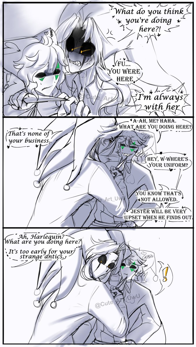 Cute_Art_UwU's tweet photo. Enjoy! ⭐️💚
Don't forget the extra 🫰 
#tfcfcl #thefreakcircus #pierrot #harlequin https://t.co/H74tZuddAR