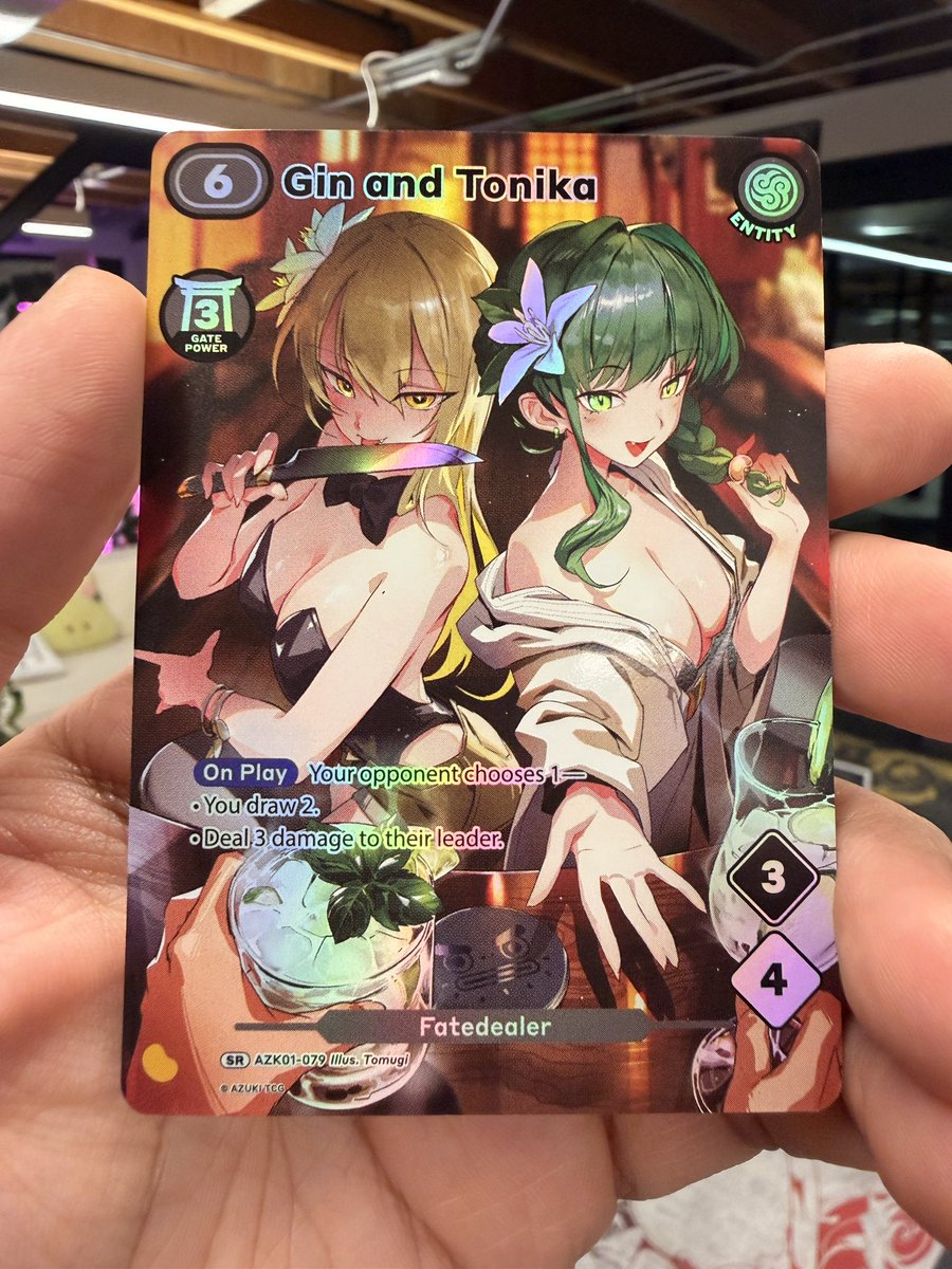 【Ginsページ】 Fresh from the pack!!! Lucked into an SR Gin and Tonika! Card