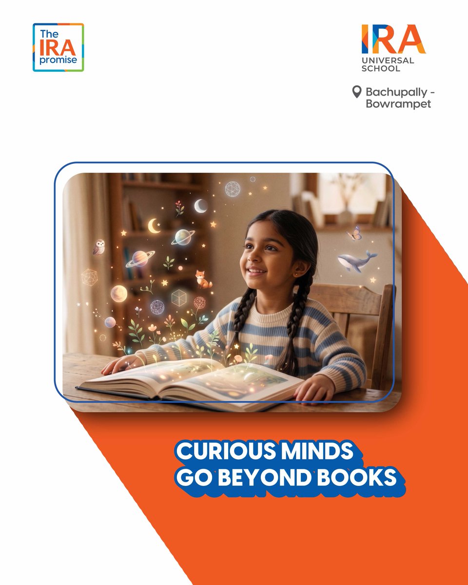 IraUniversal's tweet photo. Curious minds are meant to explore beyond textbooks

When children experiment, create, question, and discover — learning becomes more meaningful and exciting.

🎓Admissions Open
📞80198 91199 / 80198 92299
🌐https://t.co/cAoySNZnpp

#IRAUniversalSchool #AdmissionsOpen https://t.co/XyeXw5s0Ua