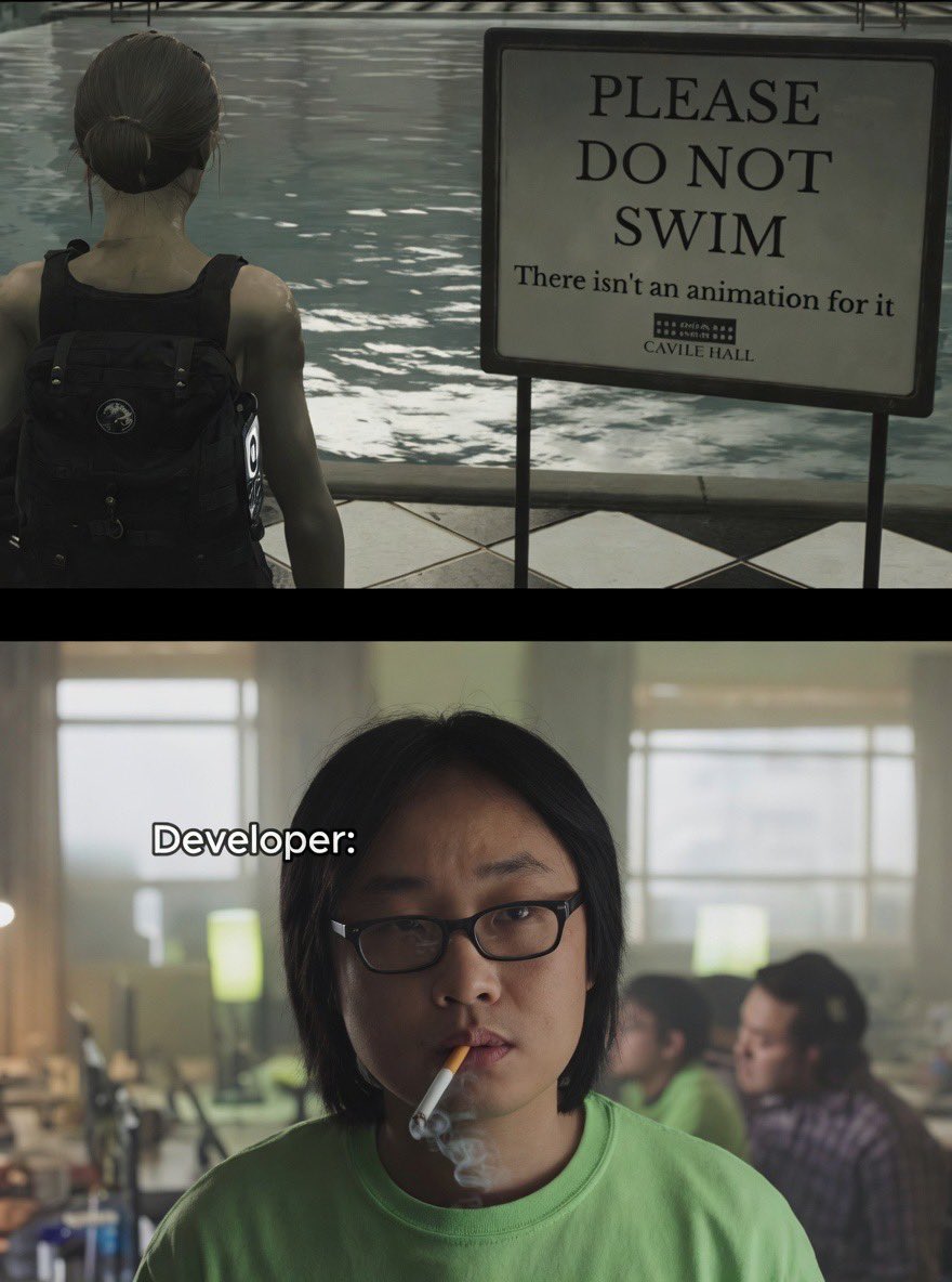 When Devs Skip the Swimming Animation https://t.co/Lsee2QPscn