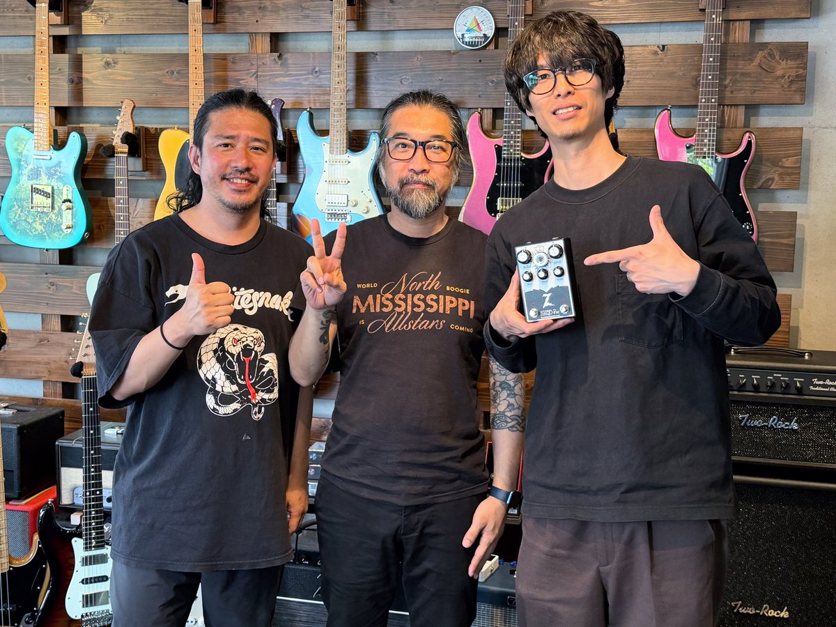 昨日はアメリカからEarth Quaker DevicesのTakaさんが遊びに来て