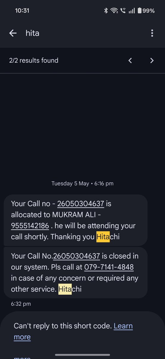 DelhiReports's tweet photo. @HitachiAC_GB @HitachiAC_GB Hitachi complaint number is in front of you, complaint is closed but my queries are still pending your vendor is asking for cash payment and without a bill he is not ready to do AMC for 4 years. 
Did I make any mistakes after purchasing Hitachi's product ? https://t.co/t561mFZXwC