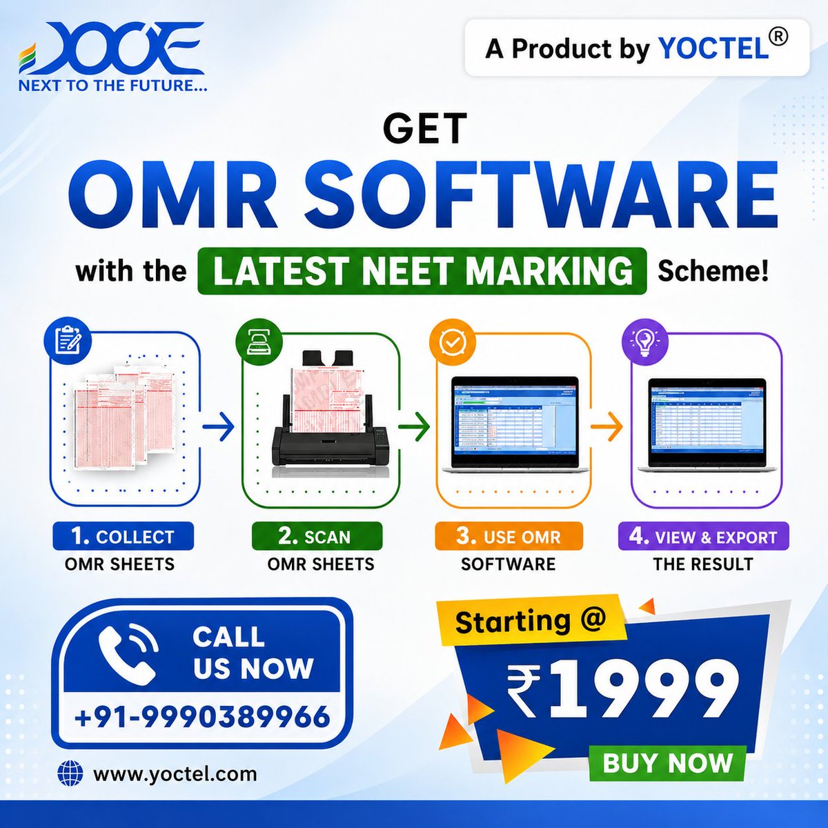 Yoctel_Solution's tweet photo. 🚀 Simplify your exam evaluation process with advanced OMR Software!
💰 Starting at just ₹1999 per month

🎁 Get your FREE Demo: https://t.co/SRuAyAlvtF

*
*
*
#OMRSoftware #NEET2026 #OMRScanning #ForeverRemembered #PrateekYadav https://t.co/iyKiQeOPbx