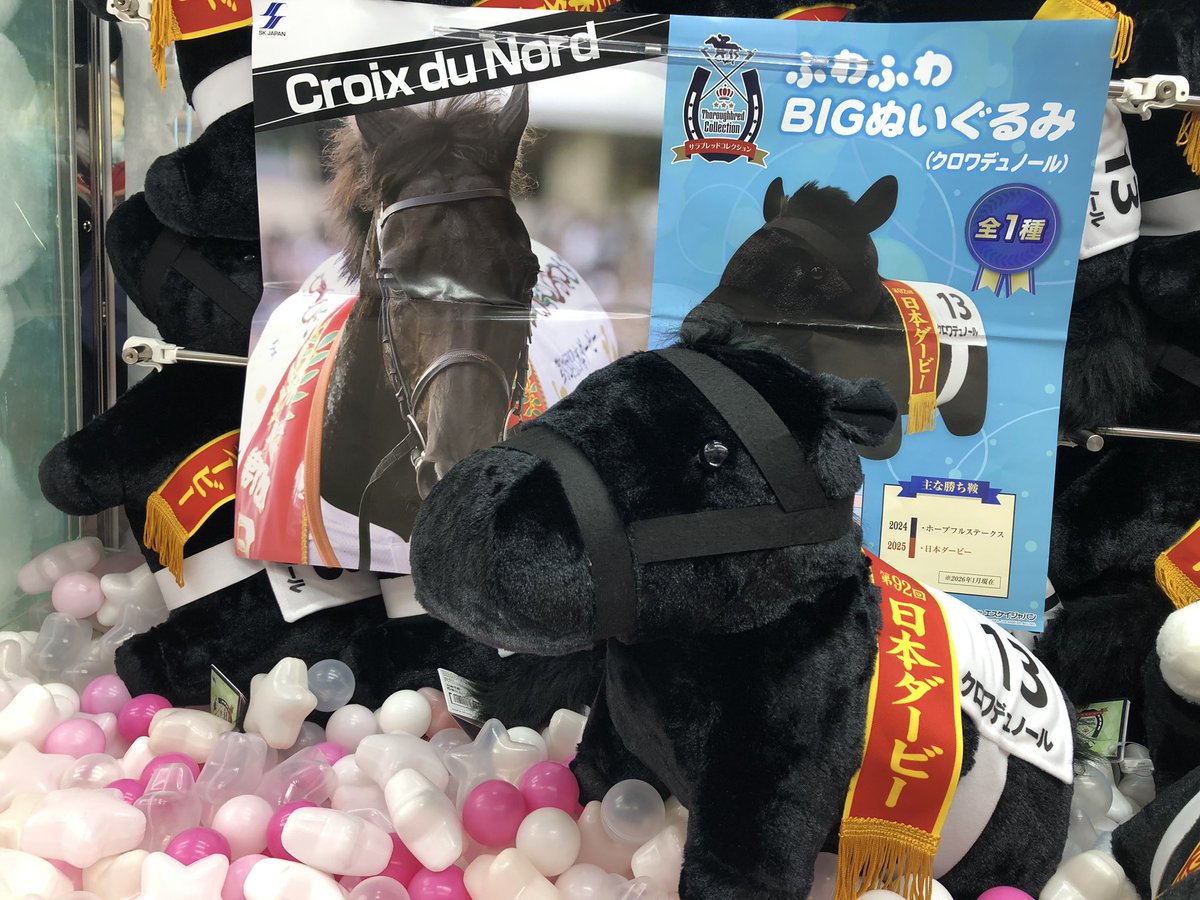 🐎新プライズ情報🐎 『サラブレッドコレクション ふわふわBIG（クロワ