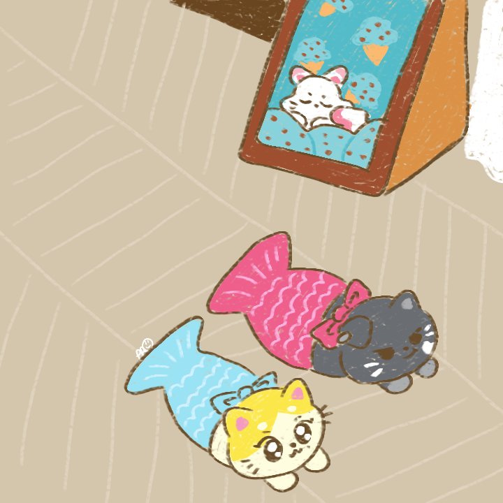 ppp_ppns's tweet photo. 🐈🧜🐈‍⬛🧜🦊💤
#ENCHIN #엔친
#WONCHU #NoxStar #KISHU
#ppfanart https://t.co/pbSFDcpy63