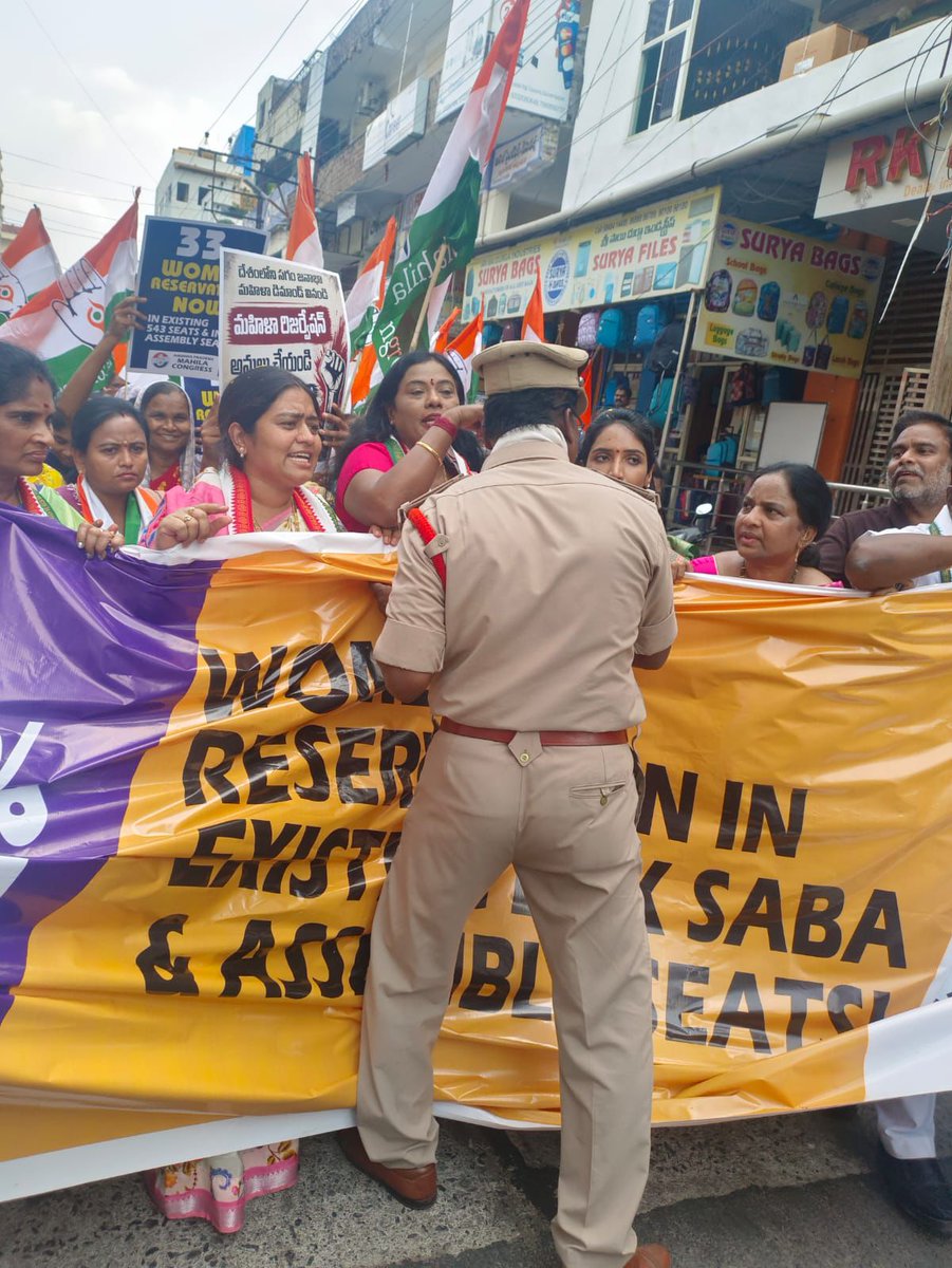 MahilaCongress's tweet photo. Andhra Pradesh Mahila Congress organized a postcard and signature campaign demanding the immediate implementation of Women’s Reservation.

State President Amar jahan Baig Ji, General Secretary @m_kamalakshi Ji, AIMC Secretary Aditha Ji, along with the office bearers of Mahila Congress, were present during the campaign.

📍 Vijayawada

#AIMCPostcardAbhiyan
#ImplementWomensReservationNow