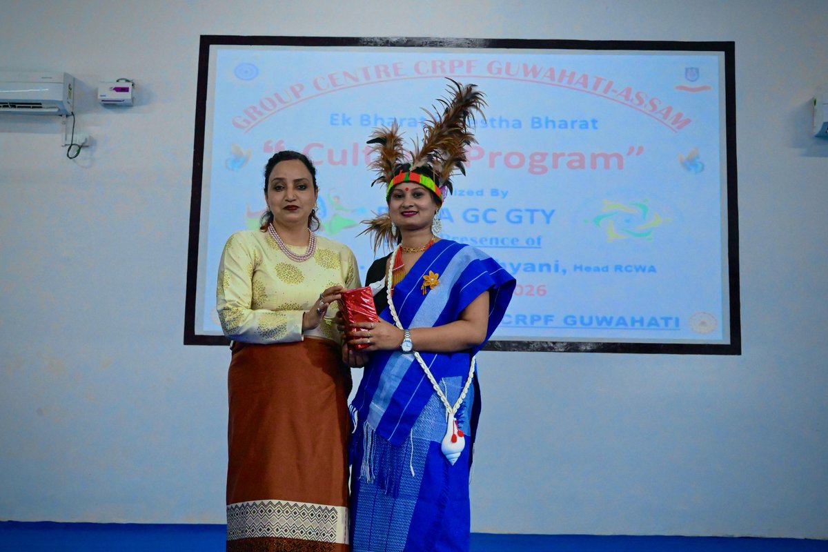 GCCRPFGTY's tweet photo. *Ek Bharat Shreshtha Bharat cultural program*
GC GTY, CRPF celebrated the spirit of #EkBharatShreshthaBharat with a vibrant cultural program on 12 May 2026.  
Families of CRPF persl showcased the diverse culture, attire, dance &amp; music of various states.  
@cwacrpf https://t.co/4DL7IGrM47